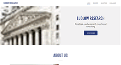 Desktop Screenshot of ludlowresearch.com