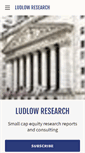 Mobile Screenshot of ludlowresearch.com